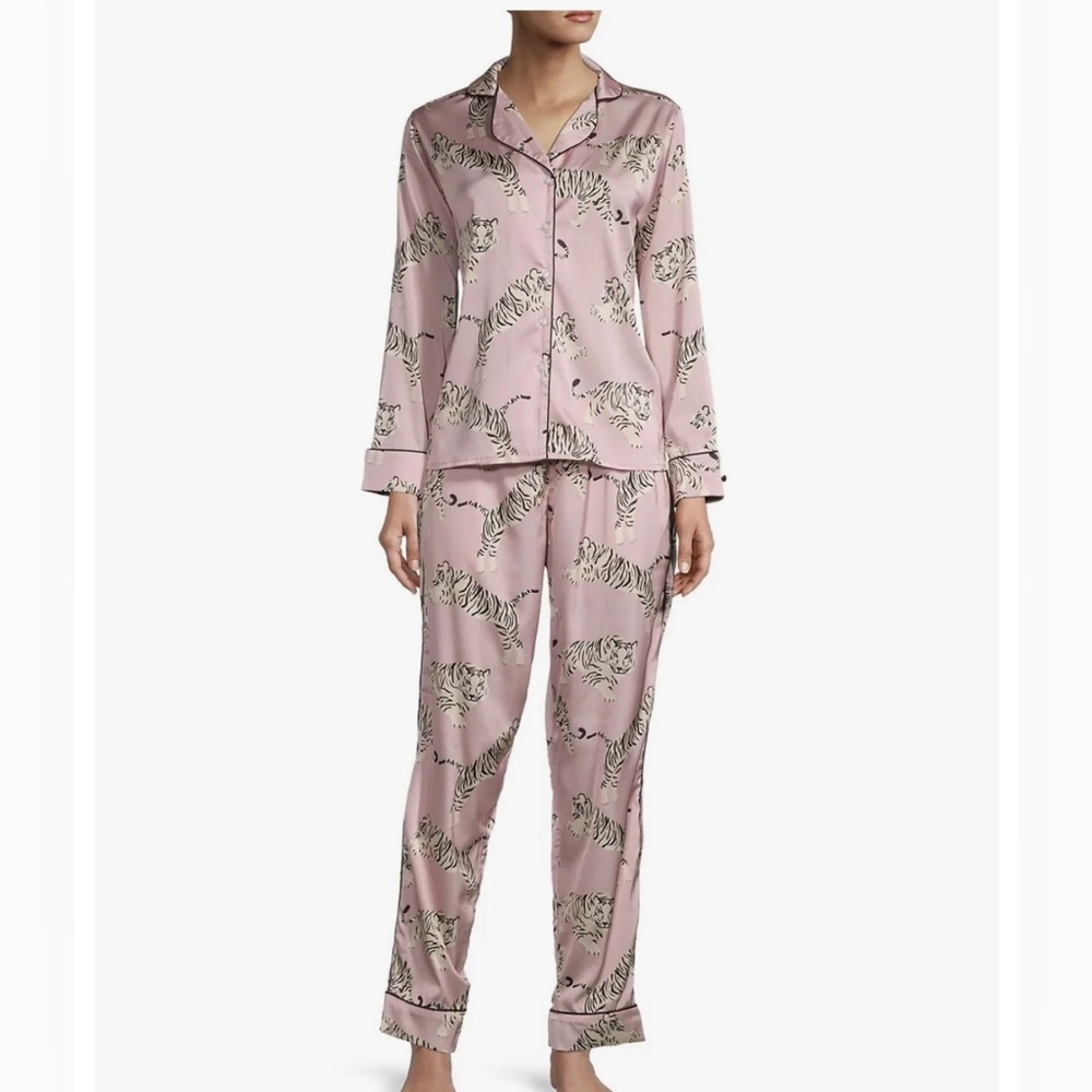 Averie Sleep Safari Starry Nights Dalia Tiger-Print 2-Piece PJ Set, NWT!